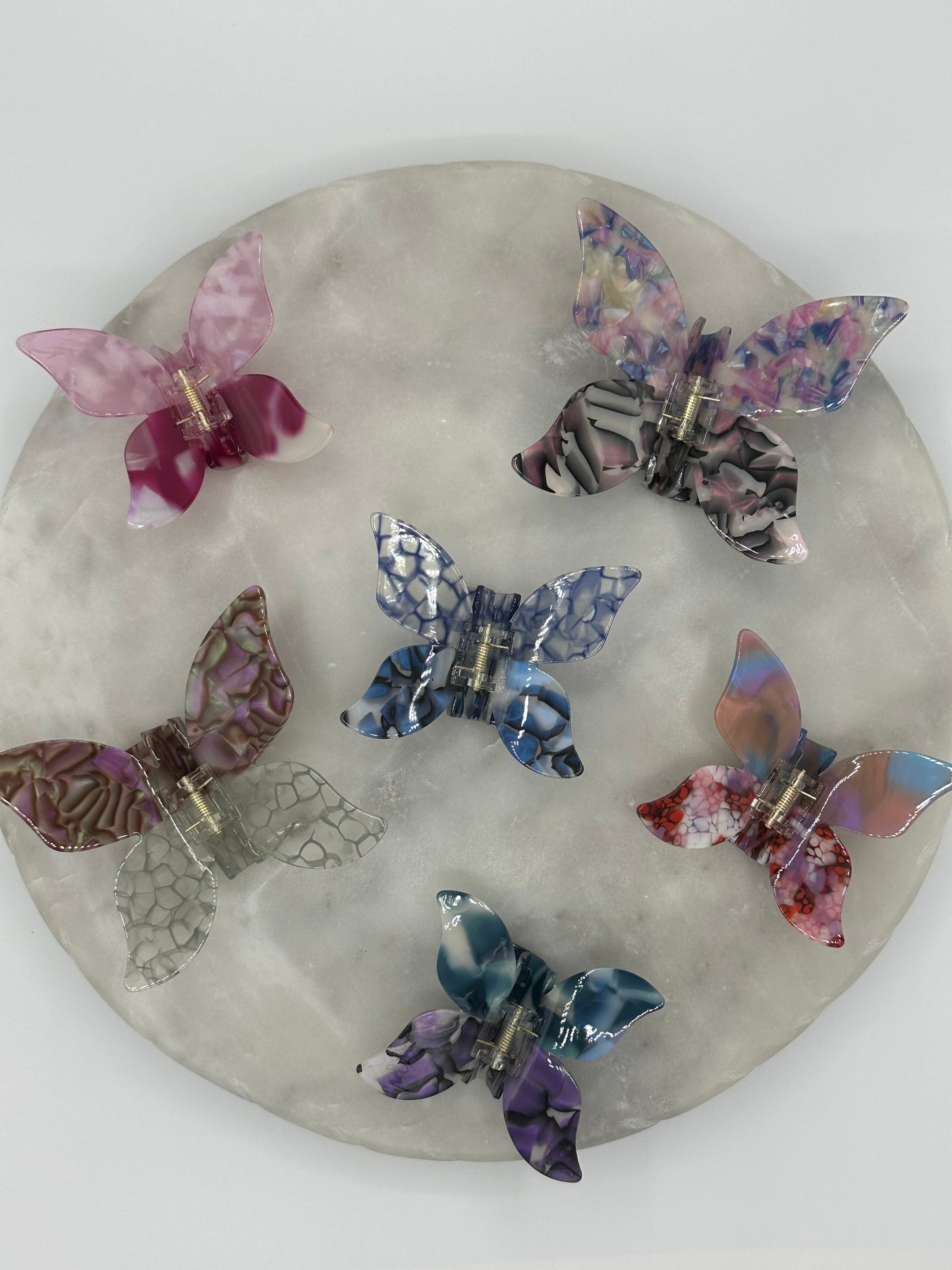 Large & Medium Butterfly Hair Claws