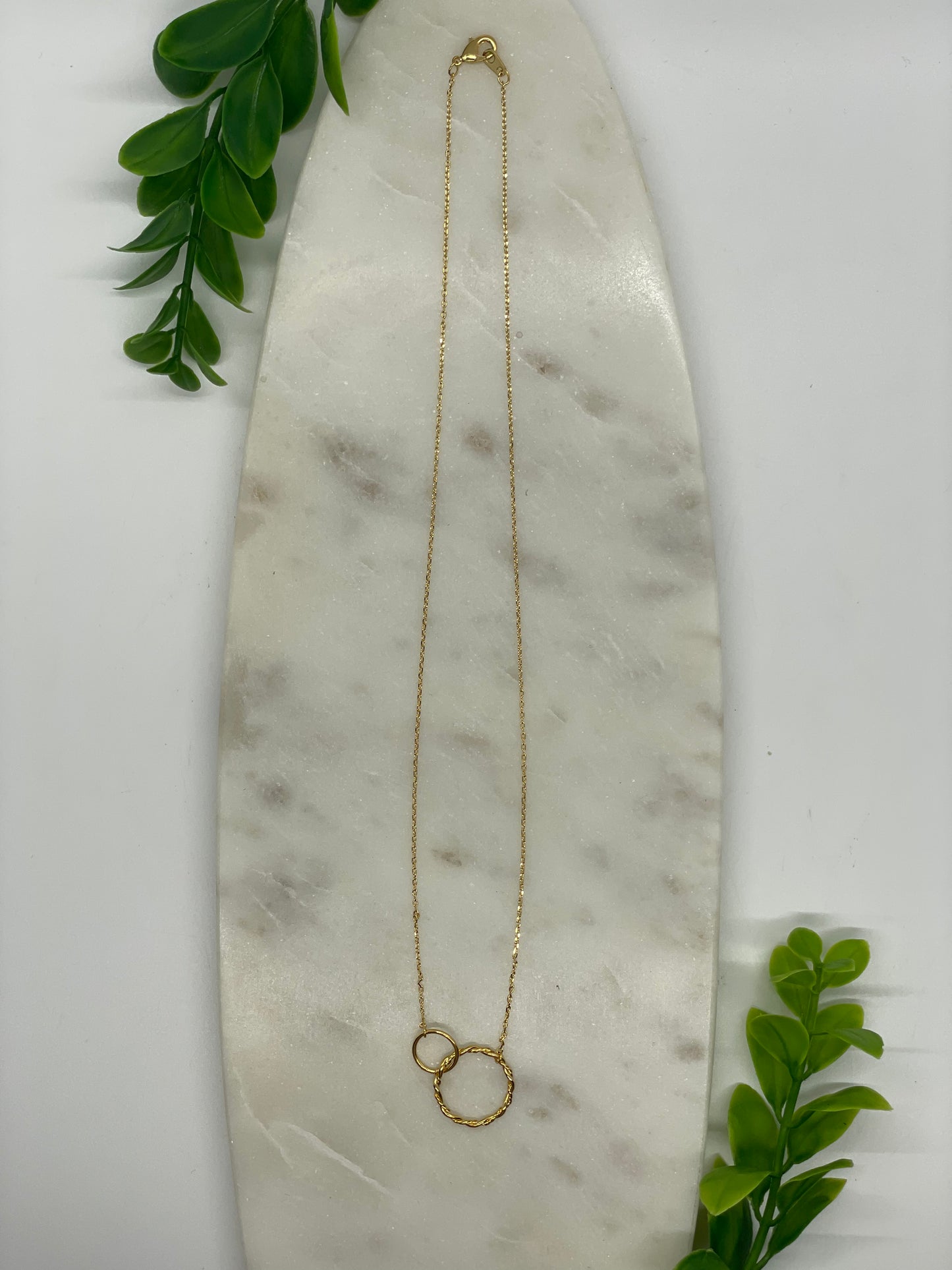 Double Circle Necklace
