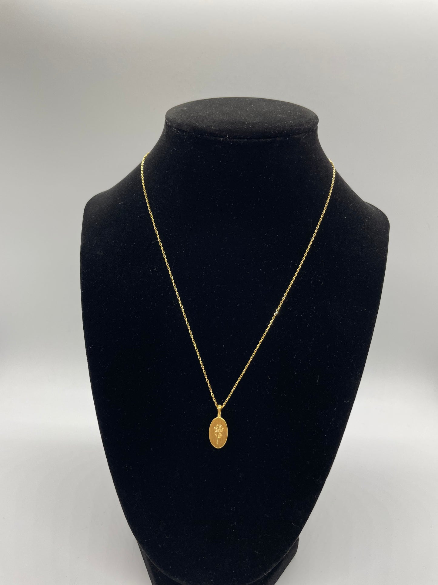 Pressed Rose Necklace