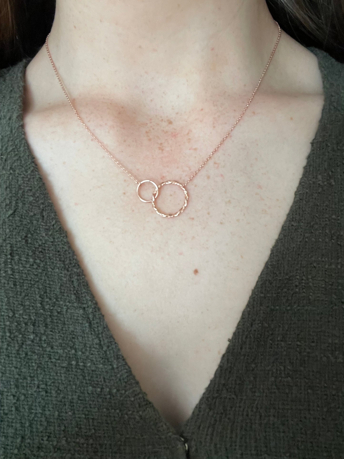 Double Circle Necklace