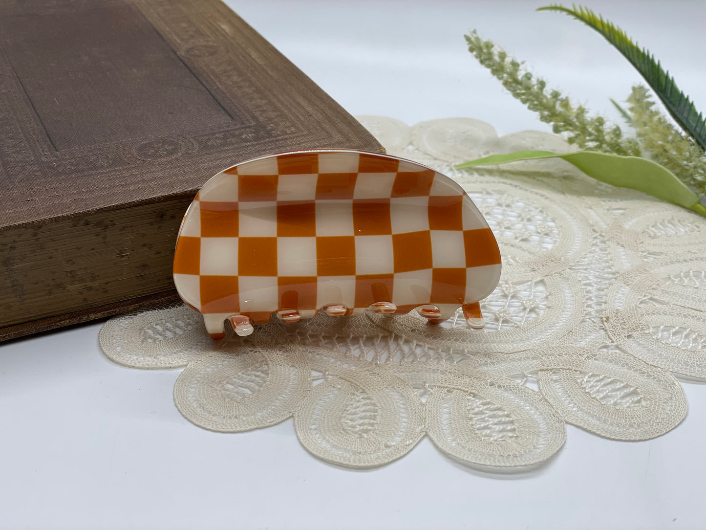 Tokyo Checkered Hair Claws