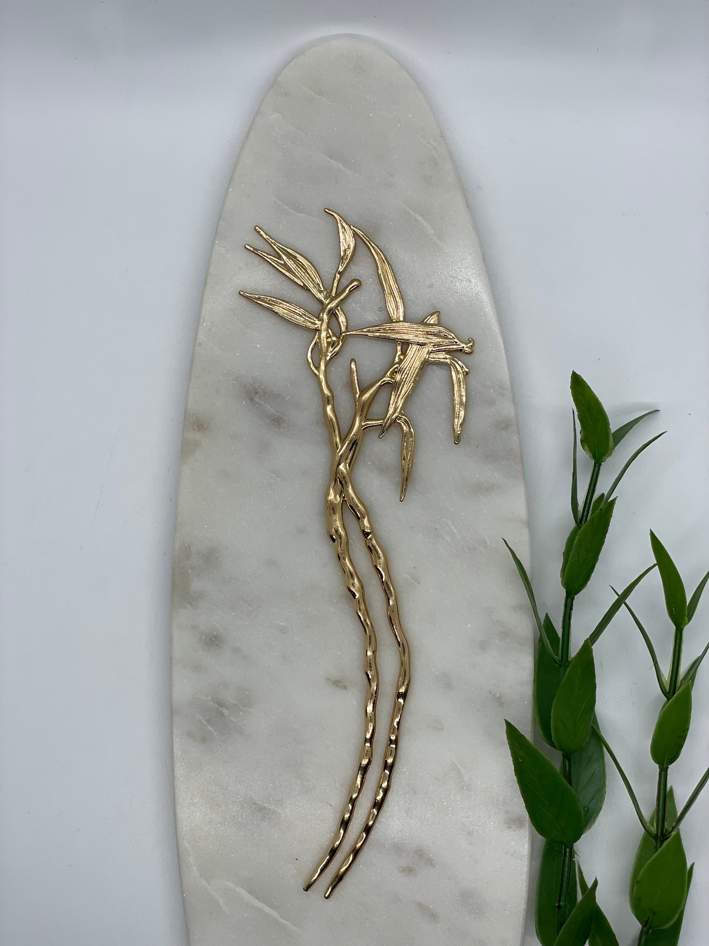 Large Metal Twig Hair Sticks