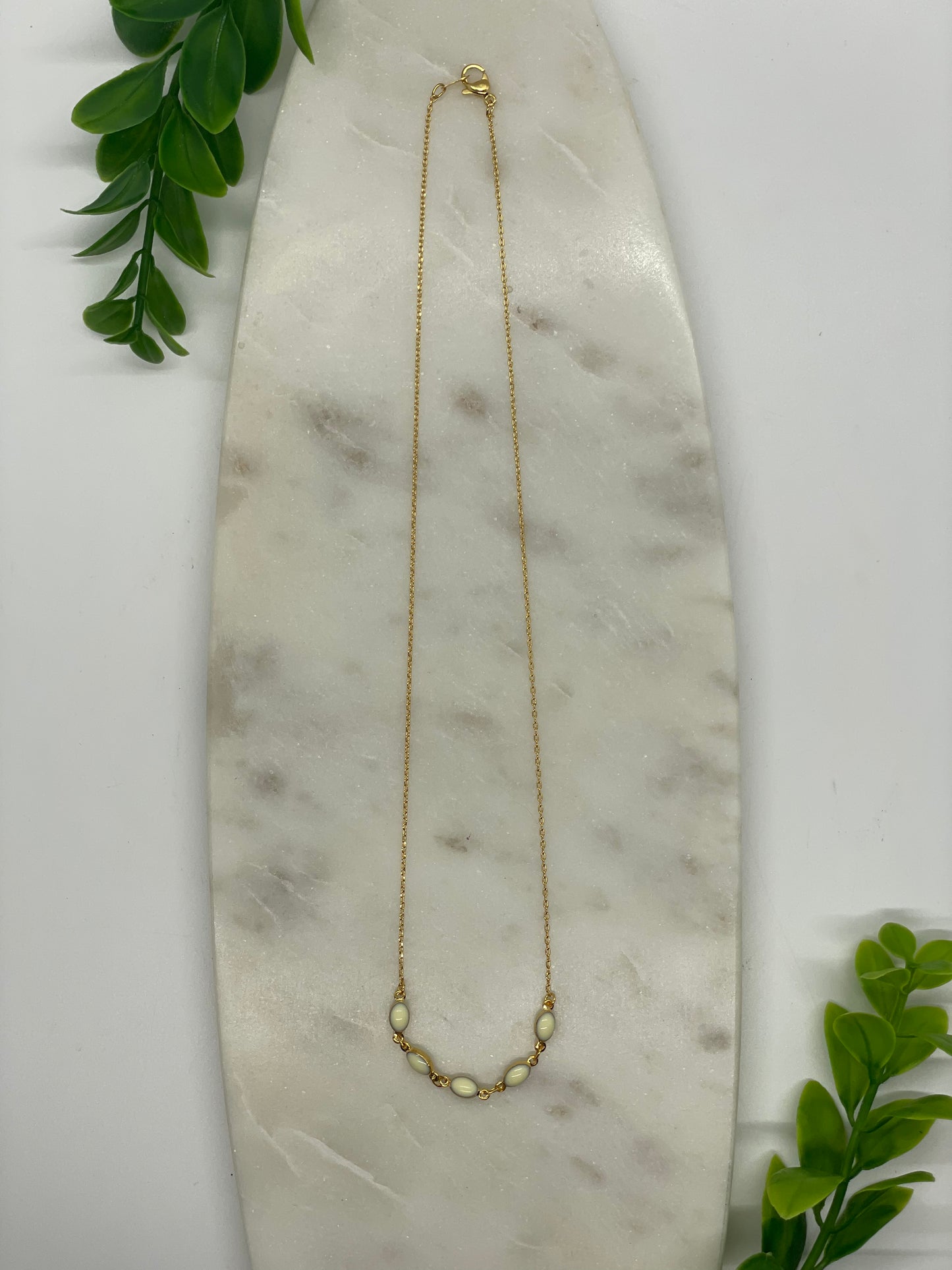 Oval Bead Necklace