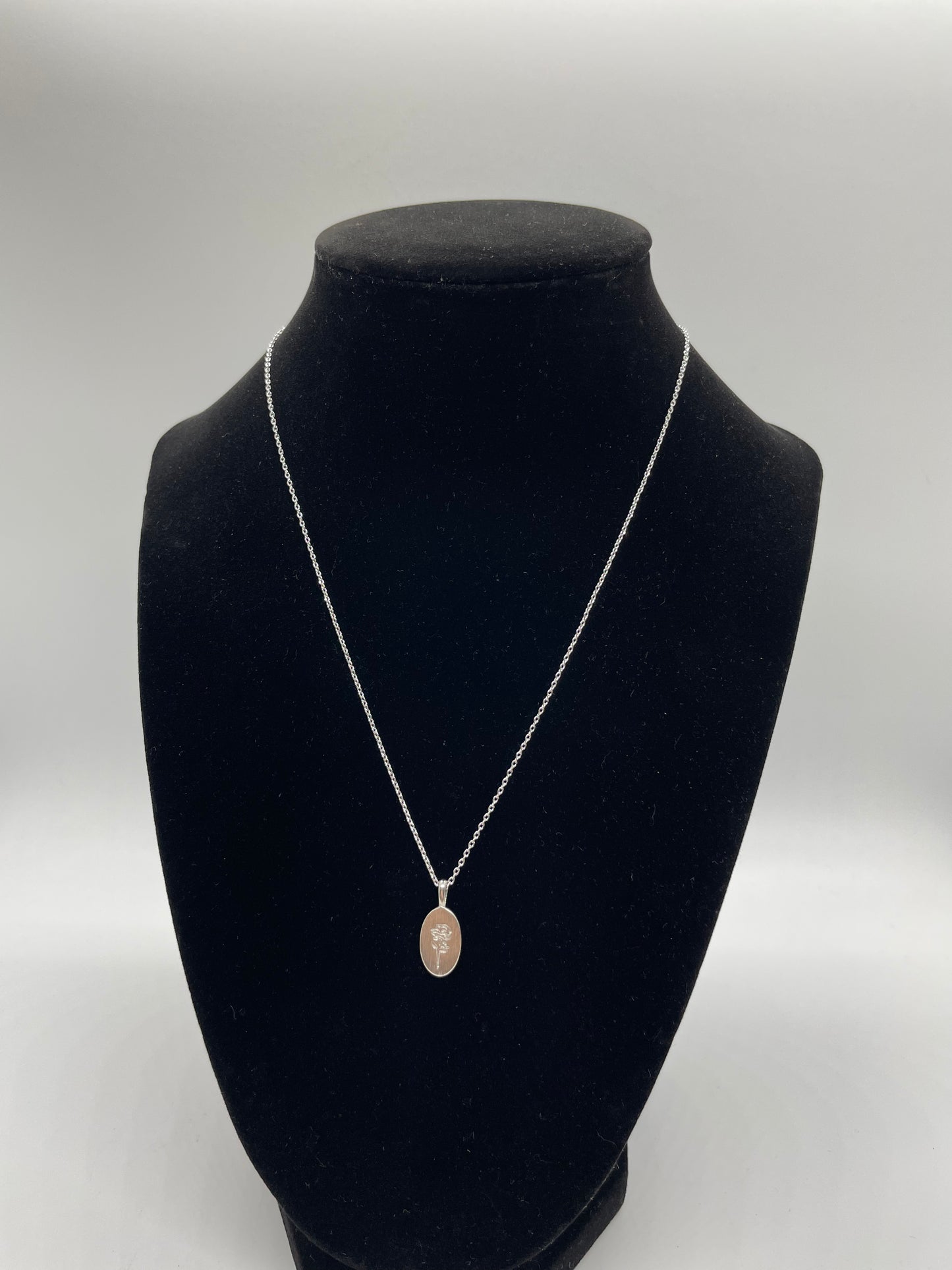 Pressed Rose Necklace