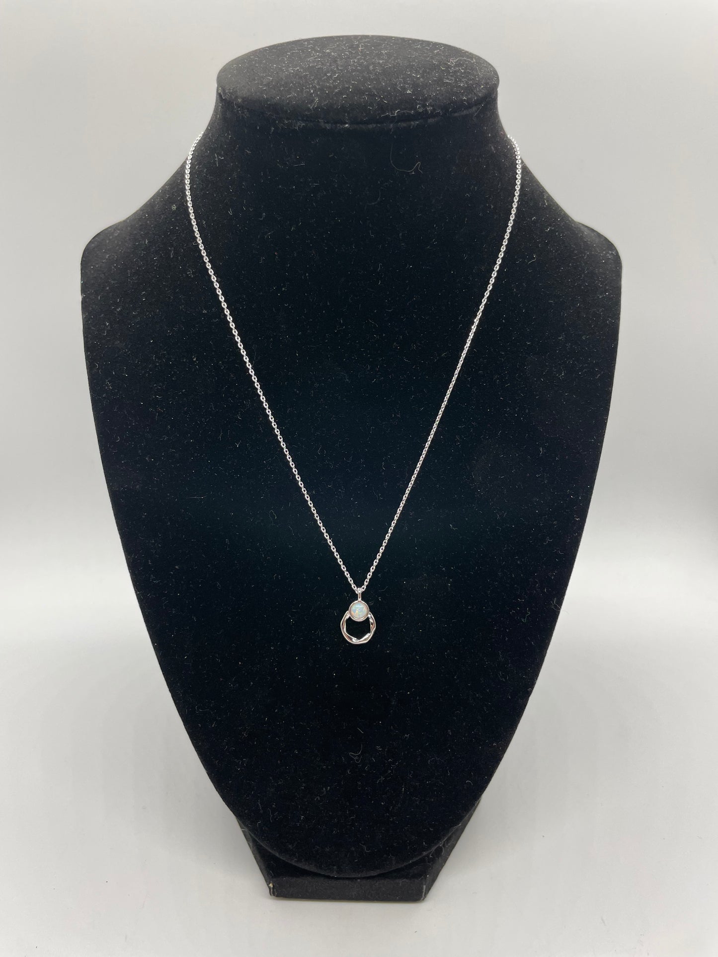 Circle Opal Necklace