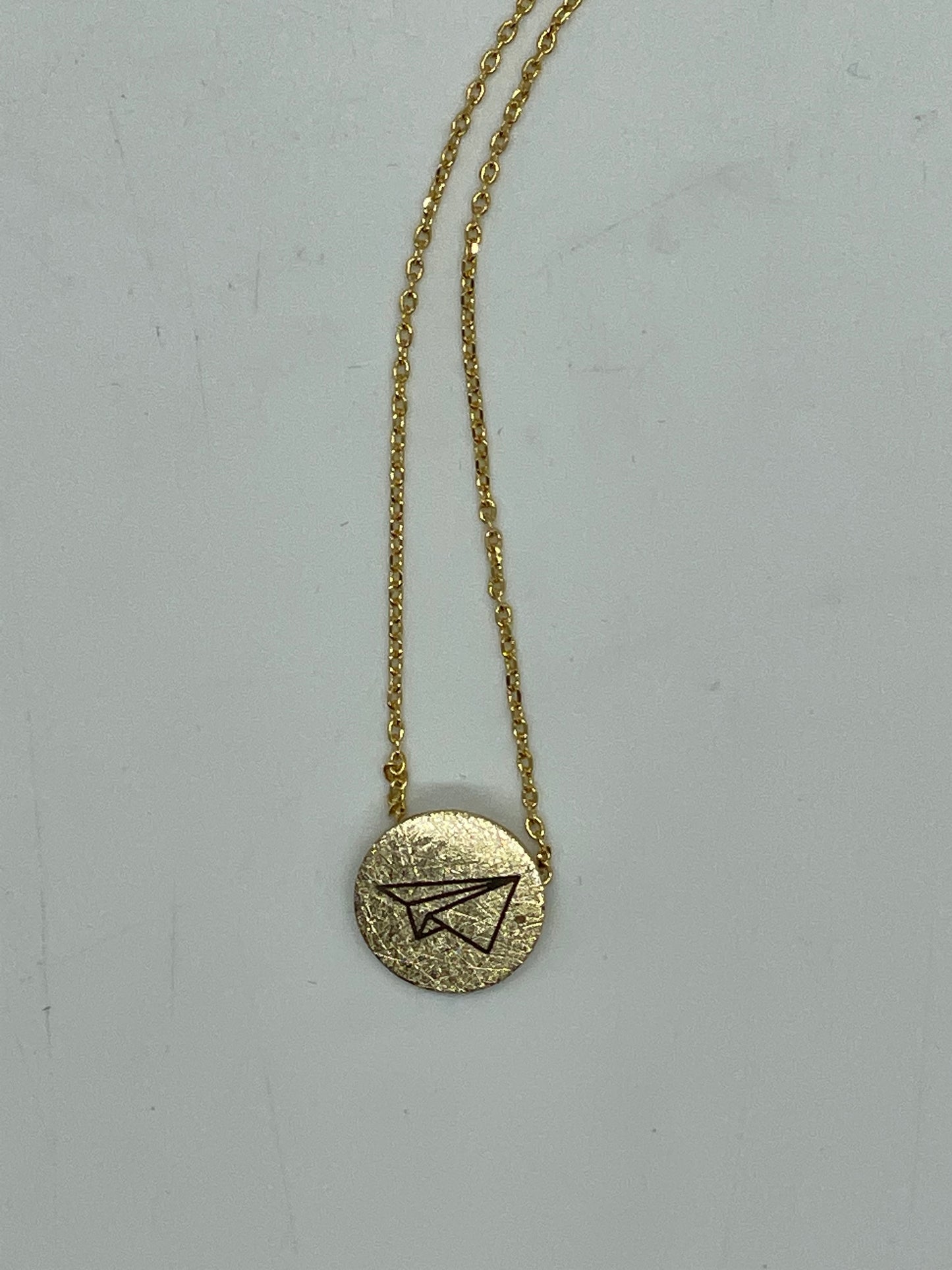 Paper Airplane Necklace