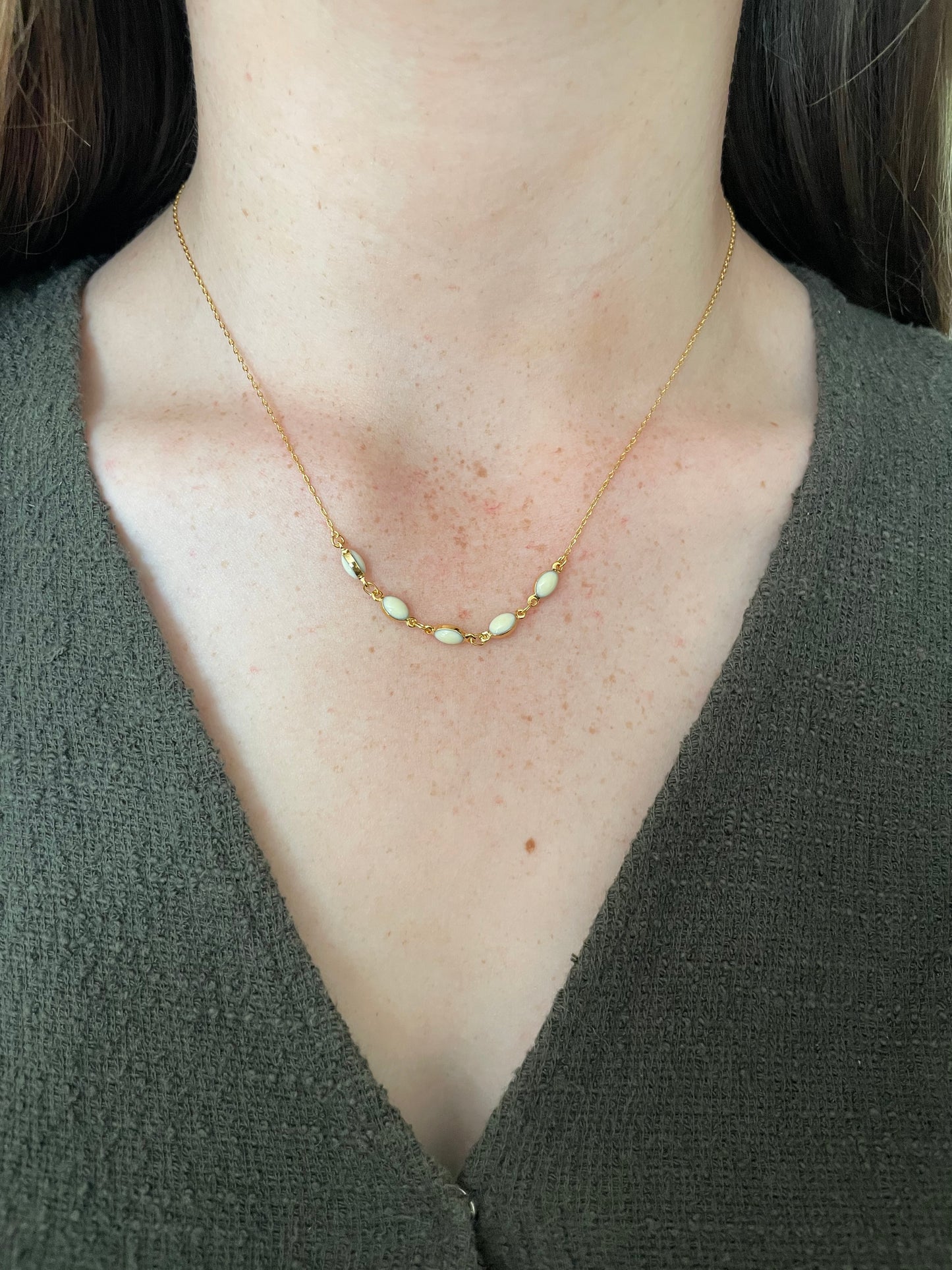 Oval Bead Necklace