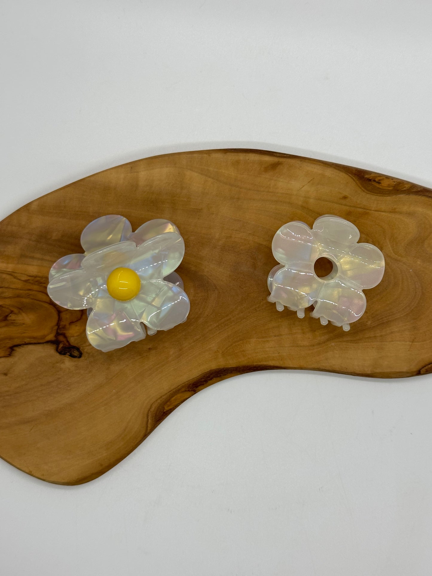 Pearl Flower Hair Claws