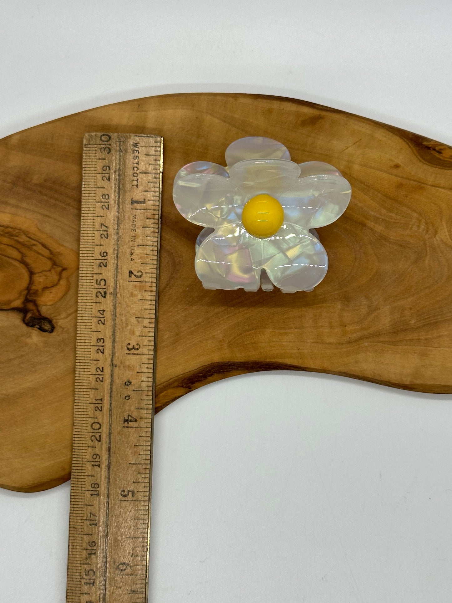 Pearl Flower Hair Claws