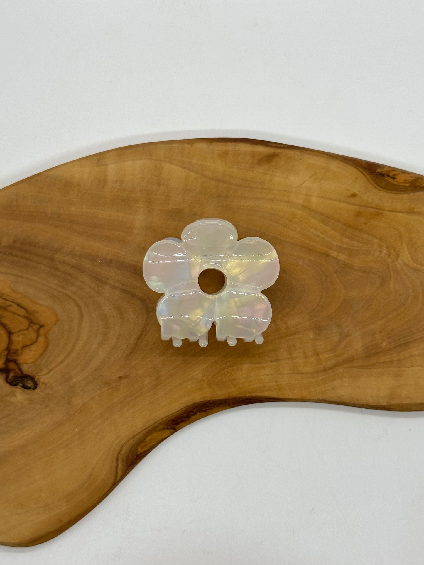 Pearl Flower Hair Claws