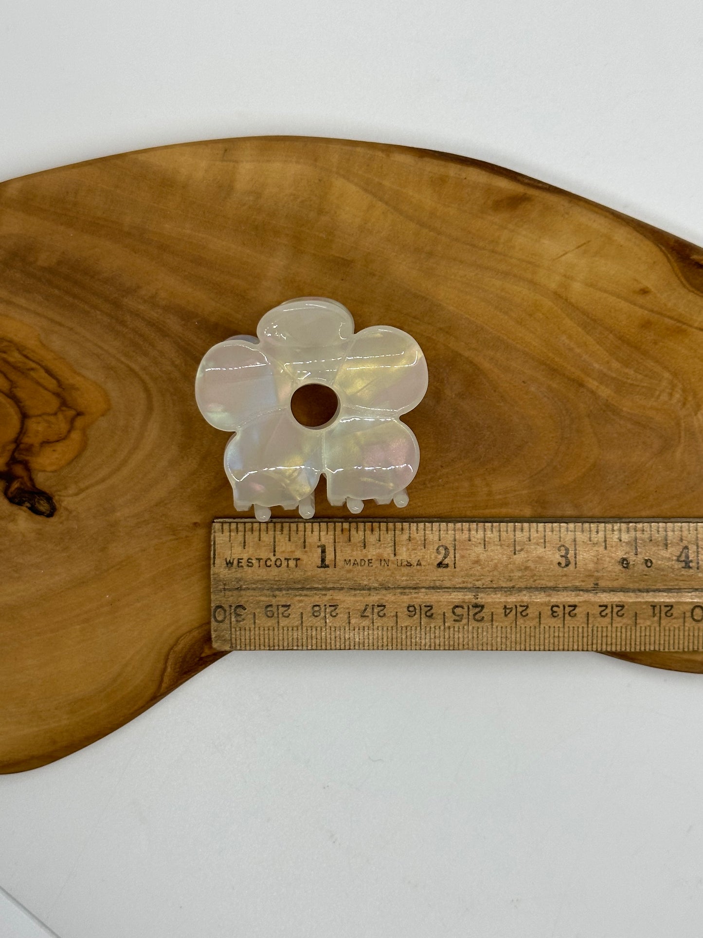 Pearl Flower Hair Claws