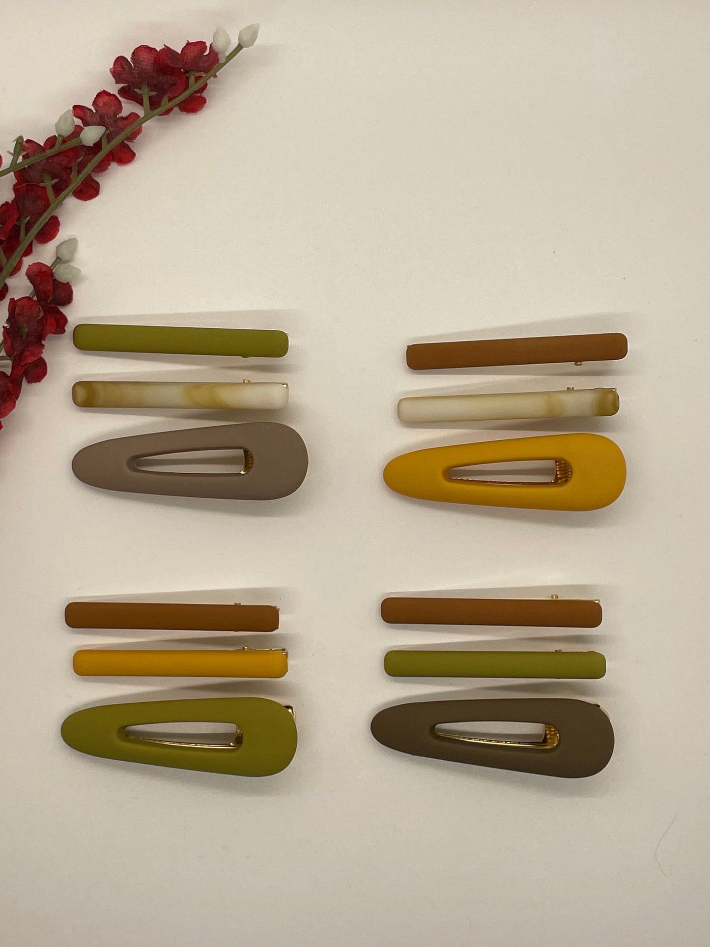 Triple Hair Clips