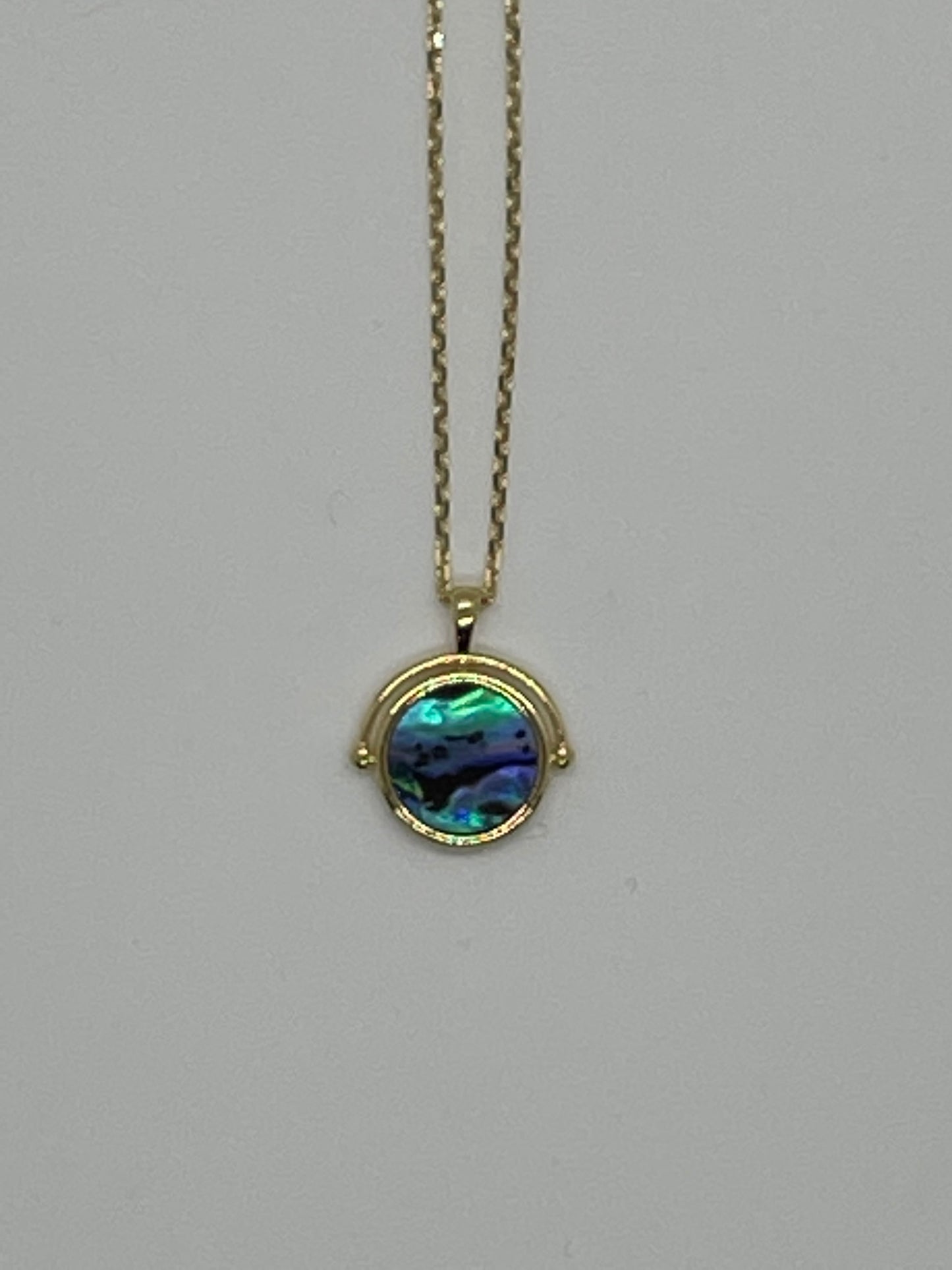 Ocean Abalone Gold Necklace