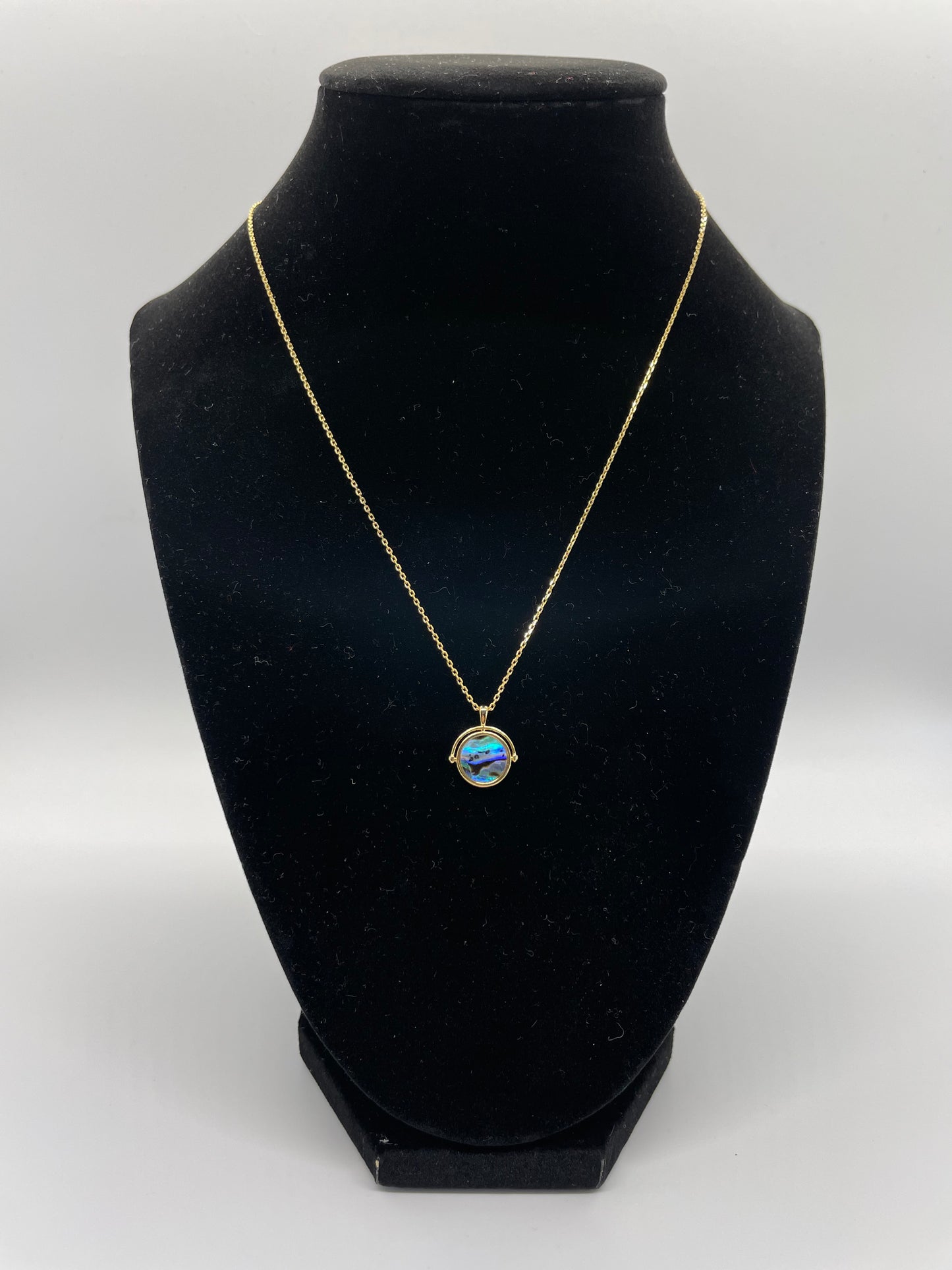 Ocean Abalone Gold Necklace