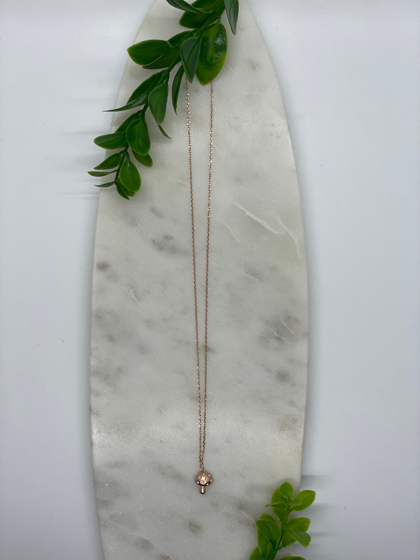 Mushroom Pendant Necklace