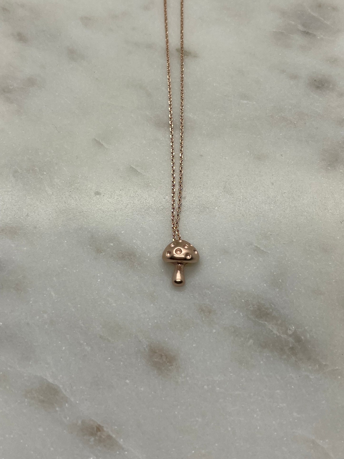 Mushroom Pendant Necklace