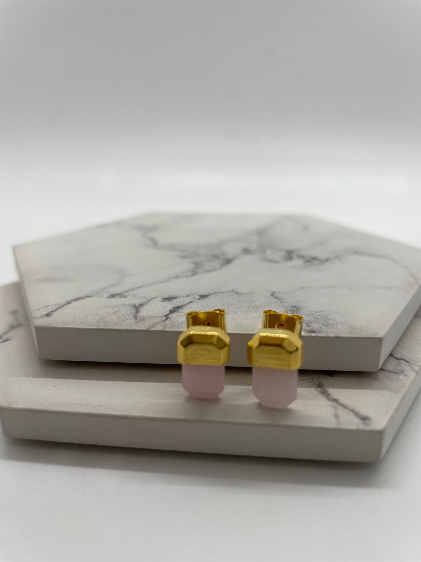 Diana Small Semiprecious 18K Dipped Gold Earrings