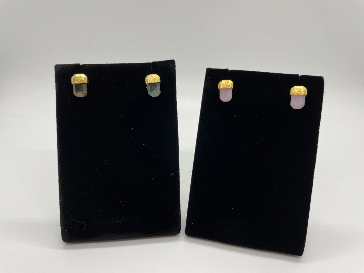 Diana Small Semiprecious 18K Dipped Gold Earrings