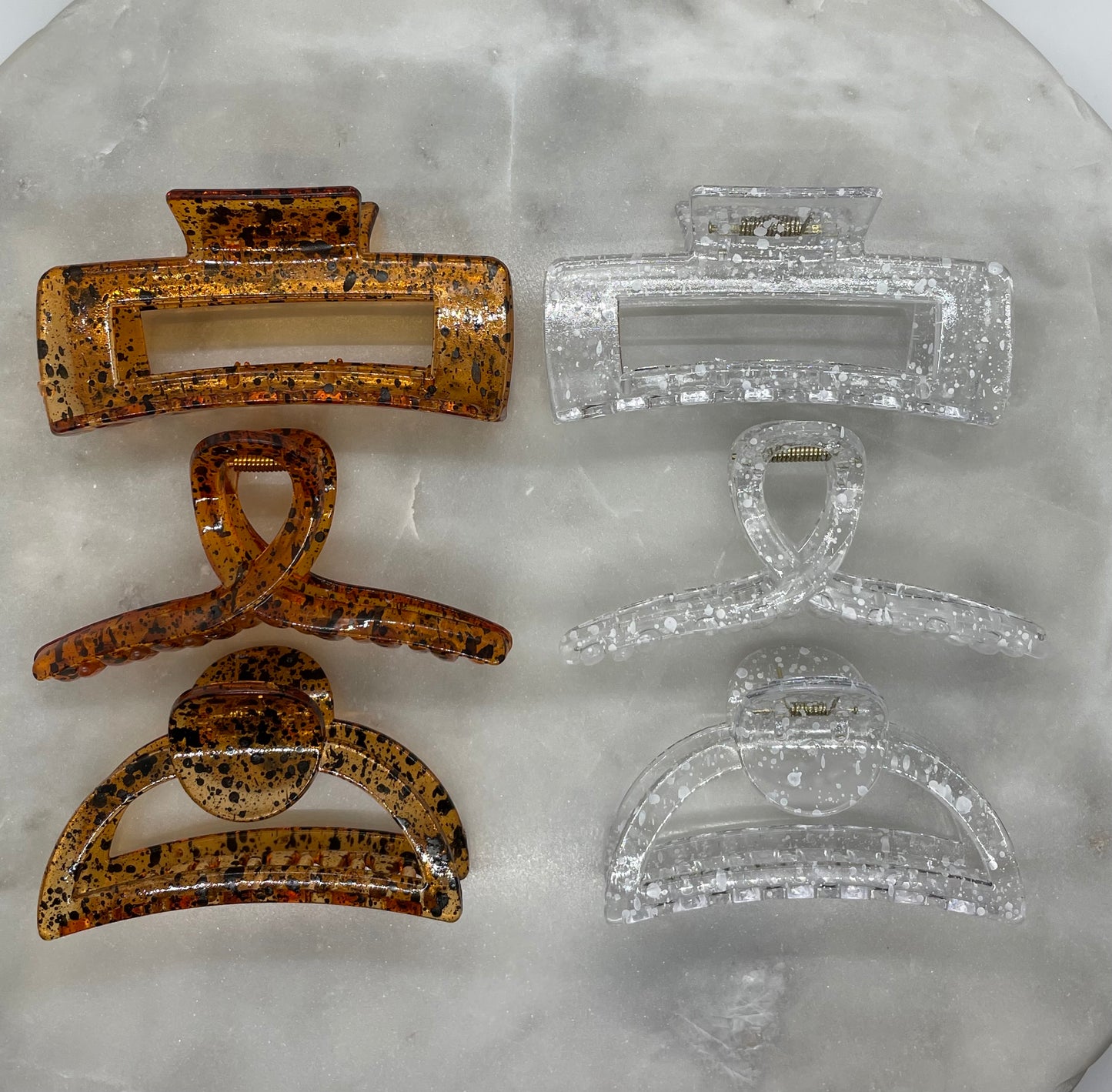 San Fransisco Clear Hair Claws