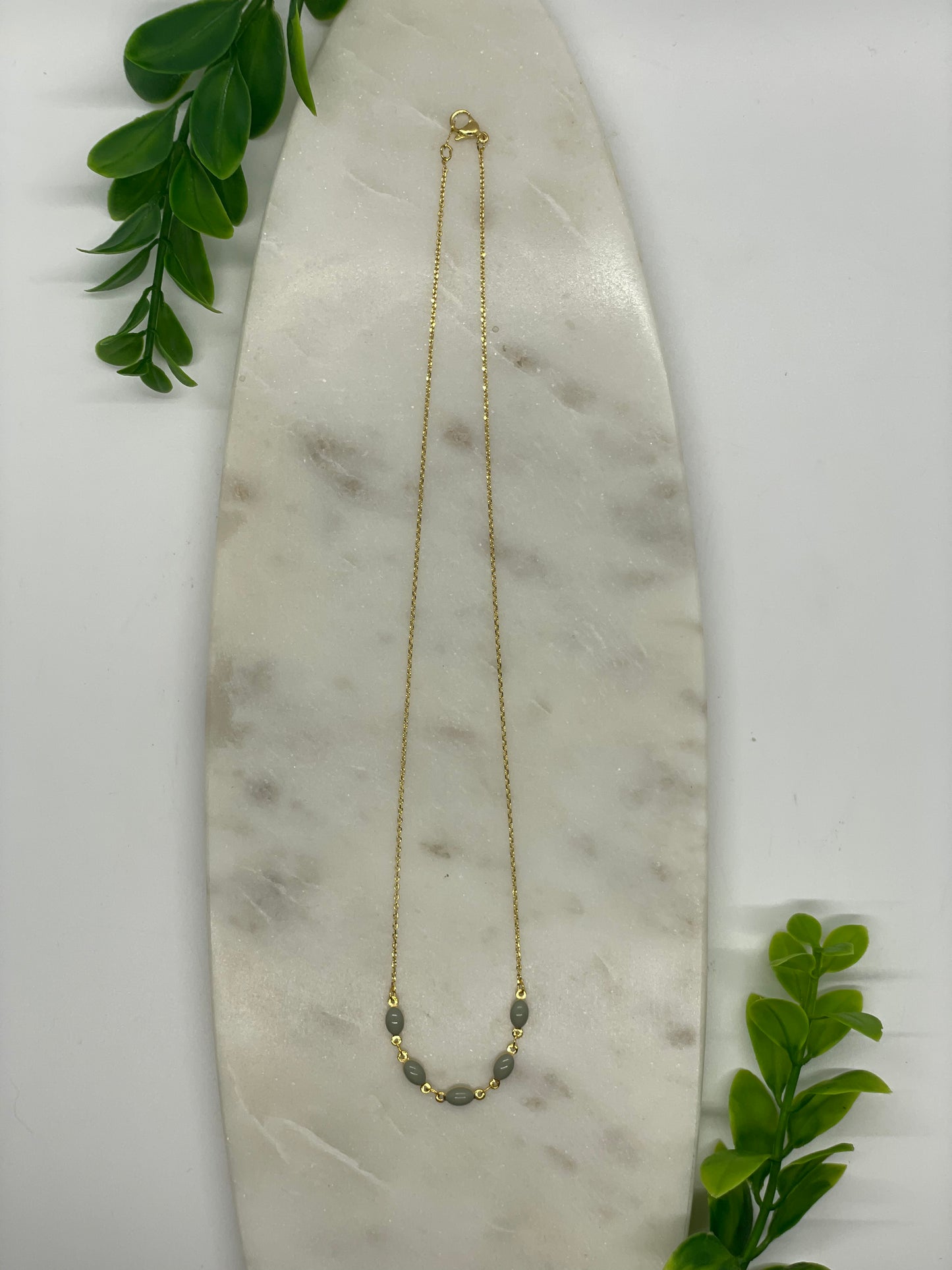 Oval Bead Necklace