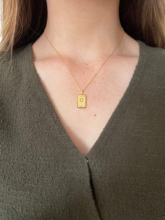 Sun & Moon Pendant Necklace